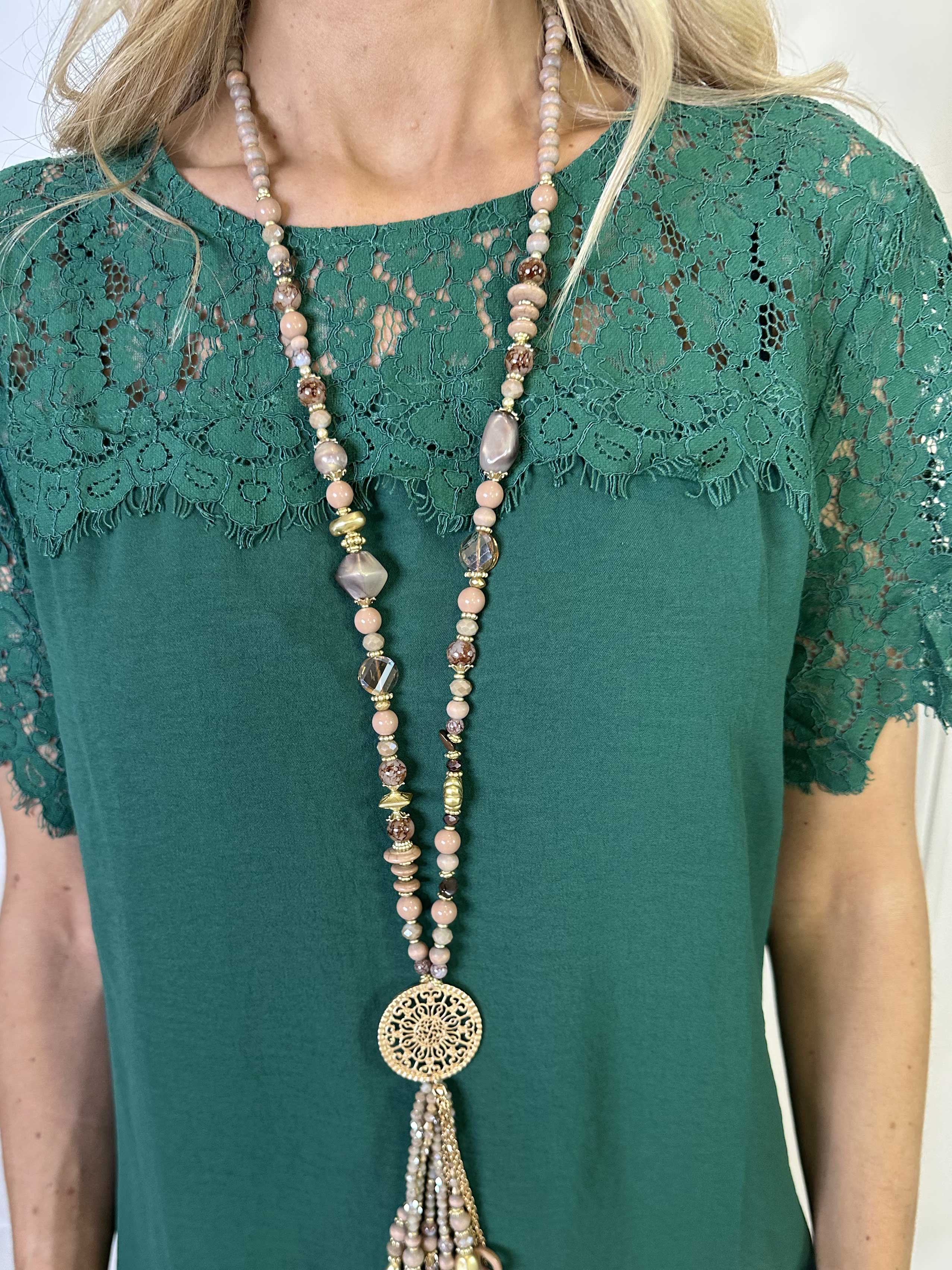 Tatjana - Söt tunikaklänning med spetstopp